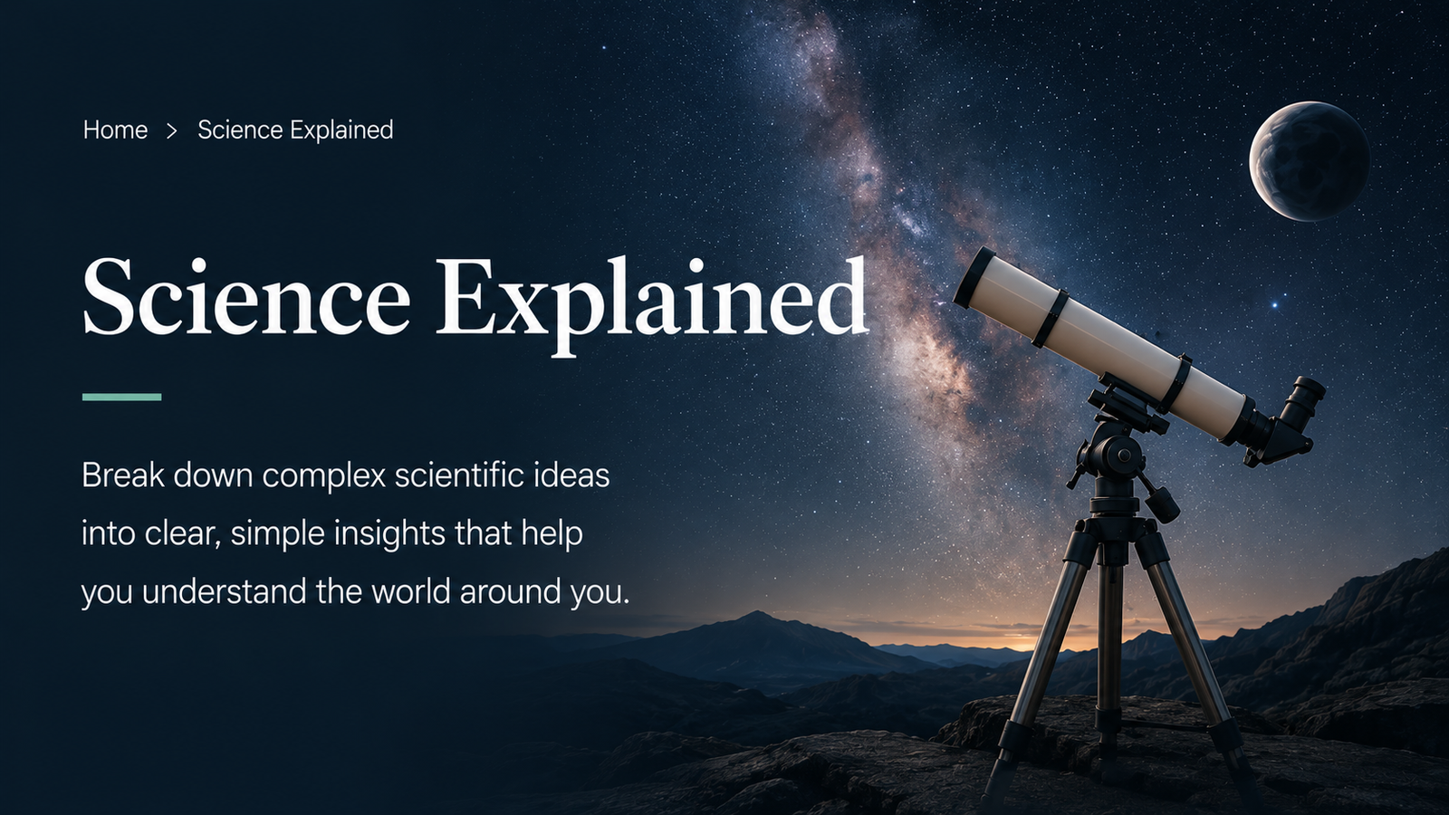 Science Explained category visual