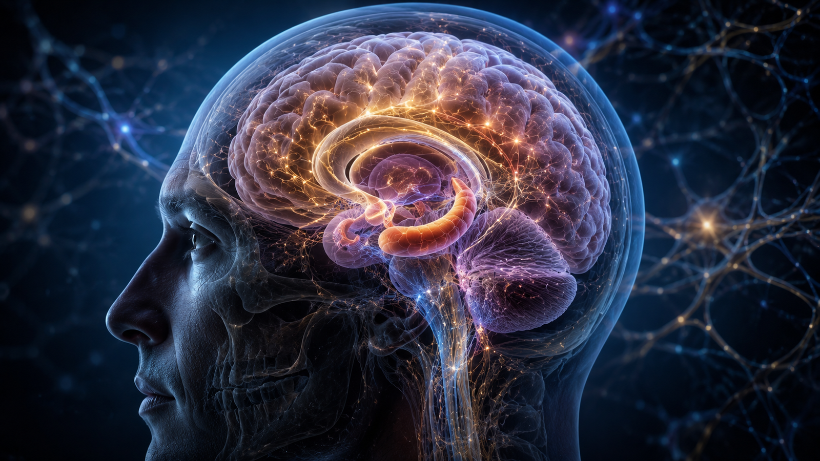 Anatomical visualization of the medial temporal lobe and hippocampus involved in memory and recognition.