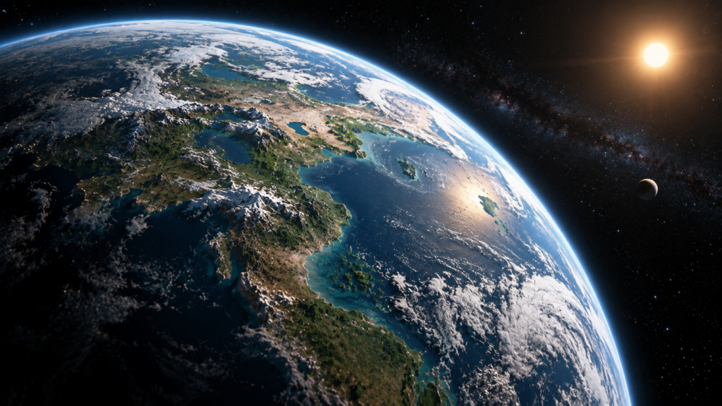A potentially habitable world with liquid water illustrating why habitability does not prove life.